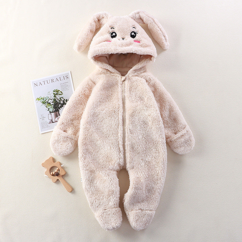 Bear Hooded Footed Jumpsuit