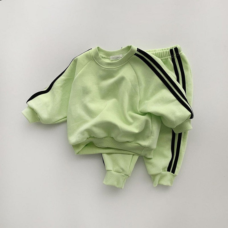 Kids' Cool Letter Print Sports Co-ord Set