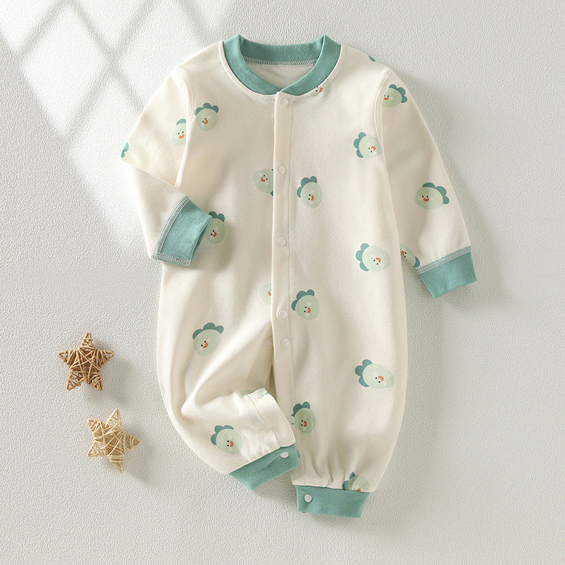 Full-Print Cotton Baby Romper