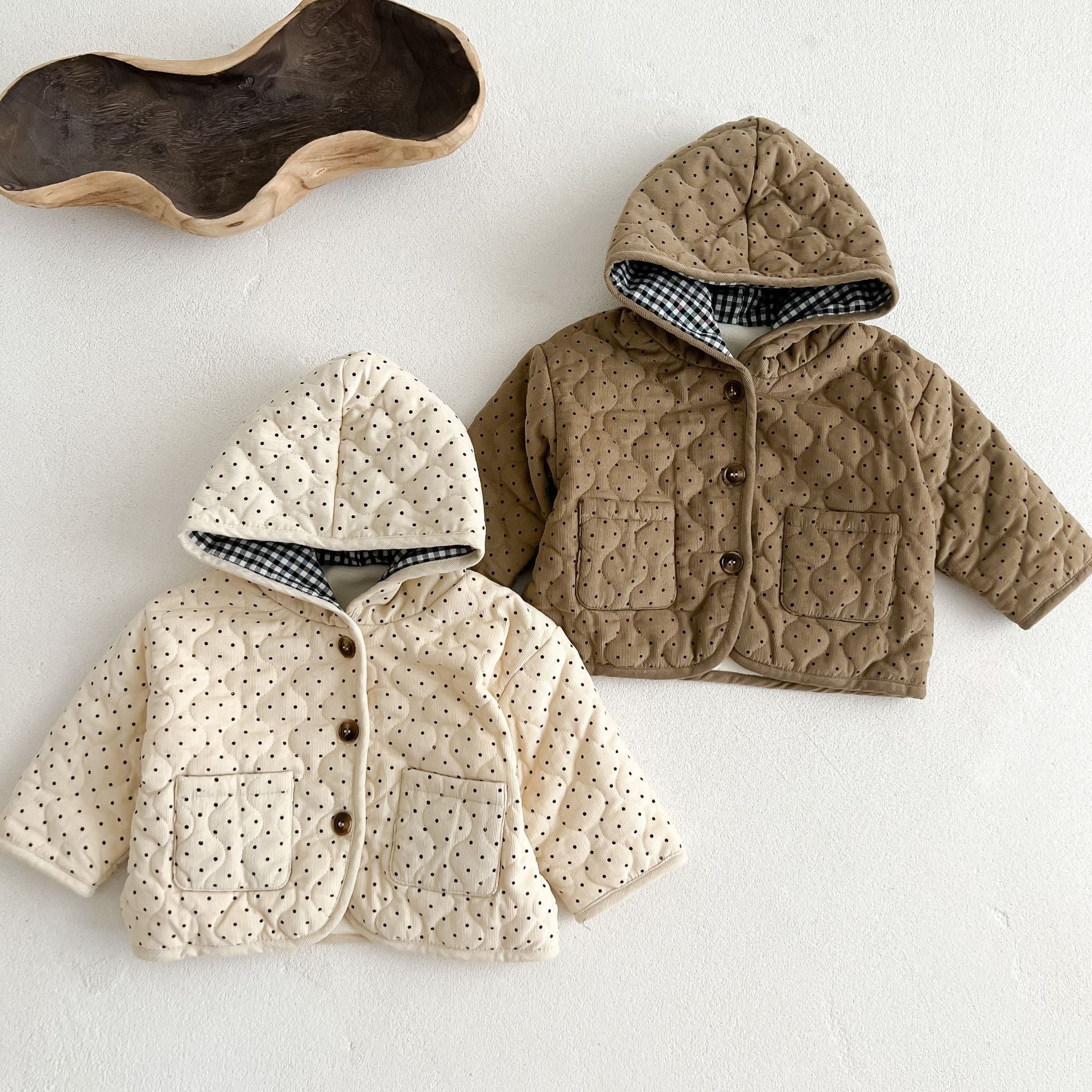 Baby Corduroy Hooded Coat