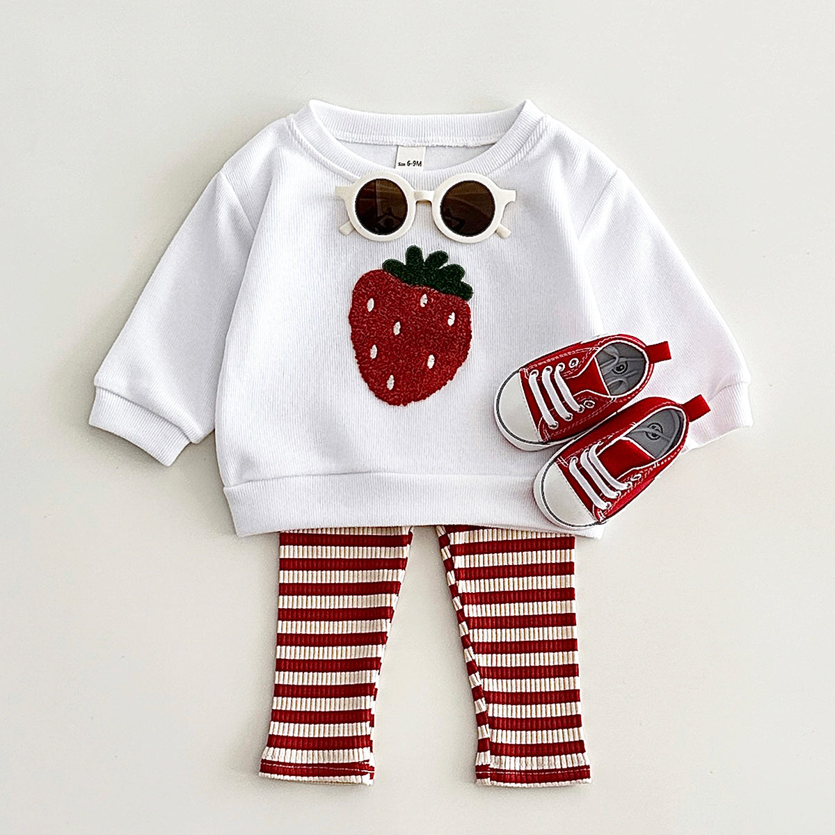 Autumn Plush Fruit Pattern Co-ord Set for Kids