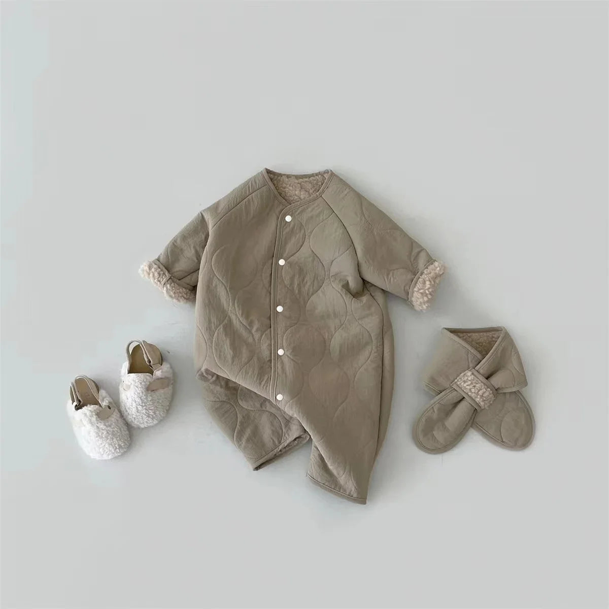 Thick Fleece Baby Romper