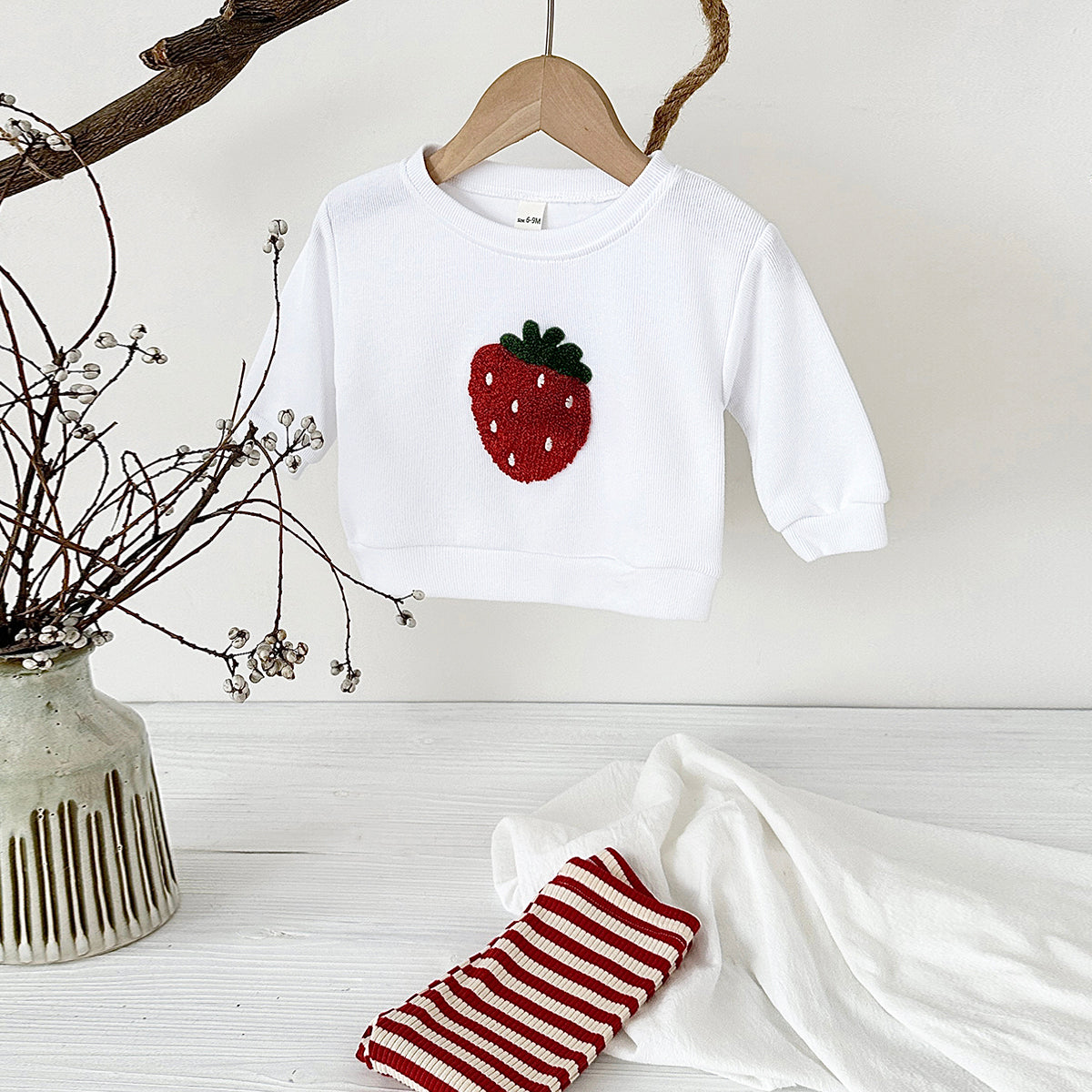 Autumn Plush Fruit Pattern Co-ord Set for Kids