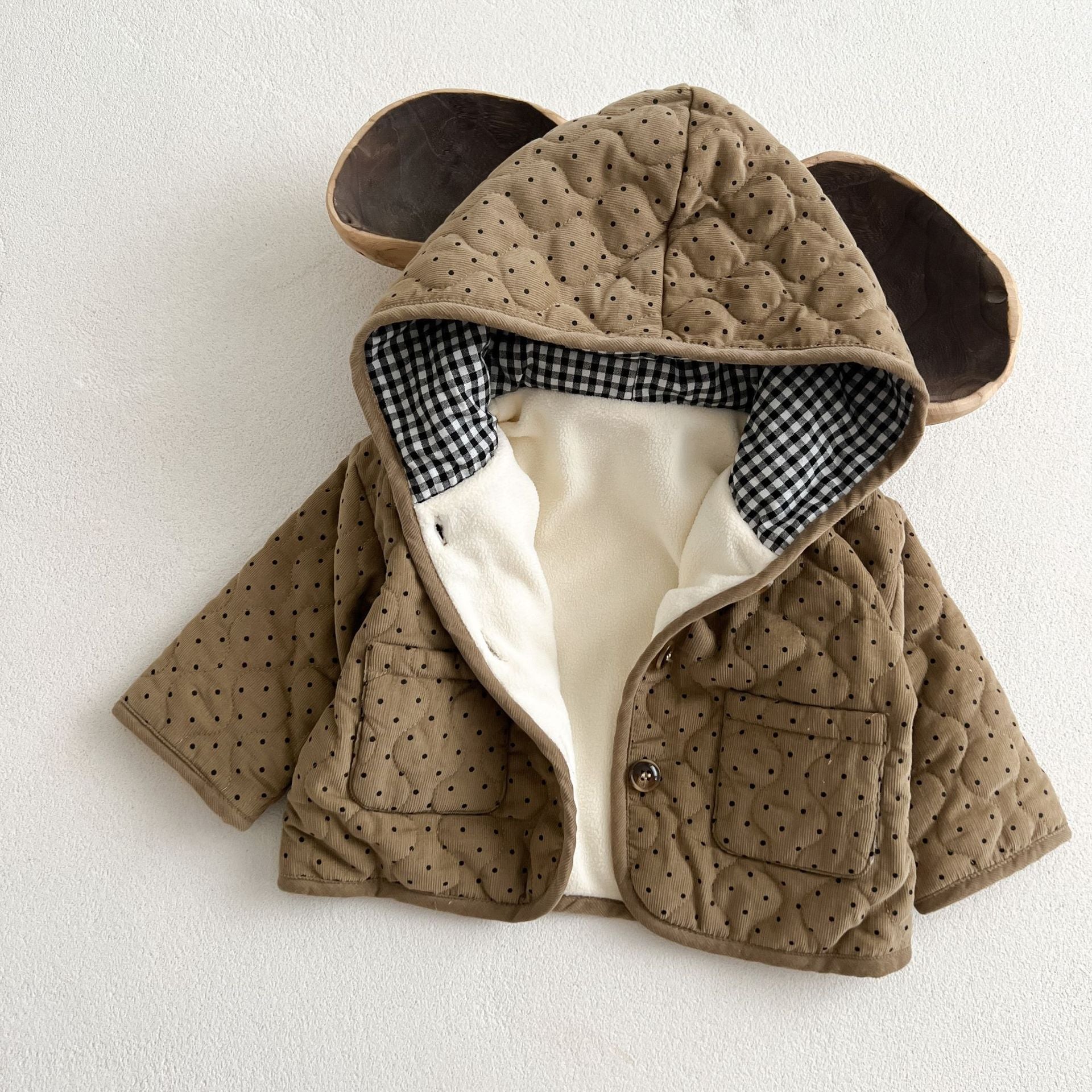 Baby Corduroy Hooded Coat