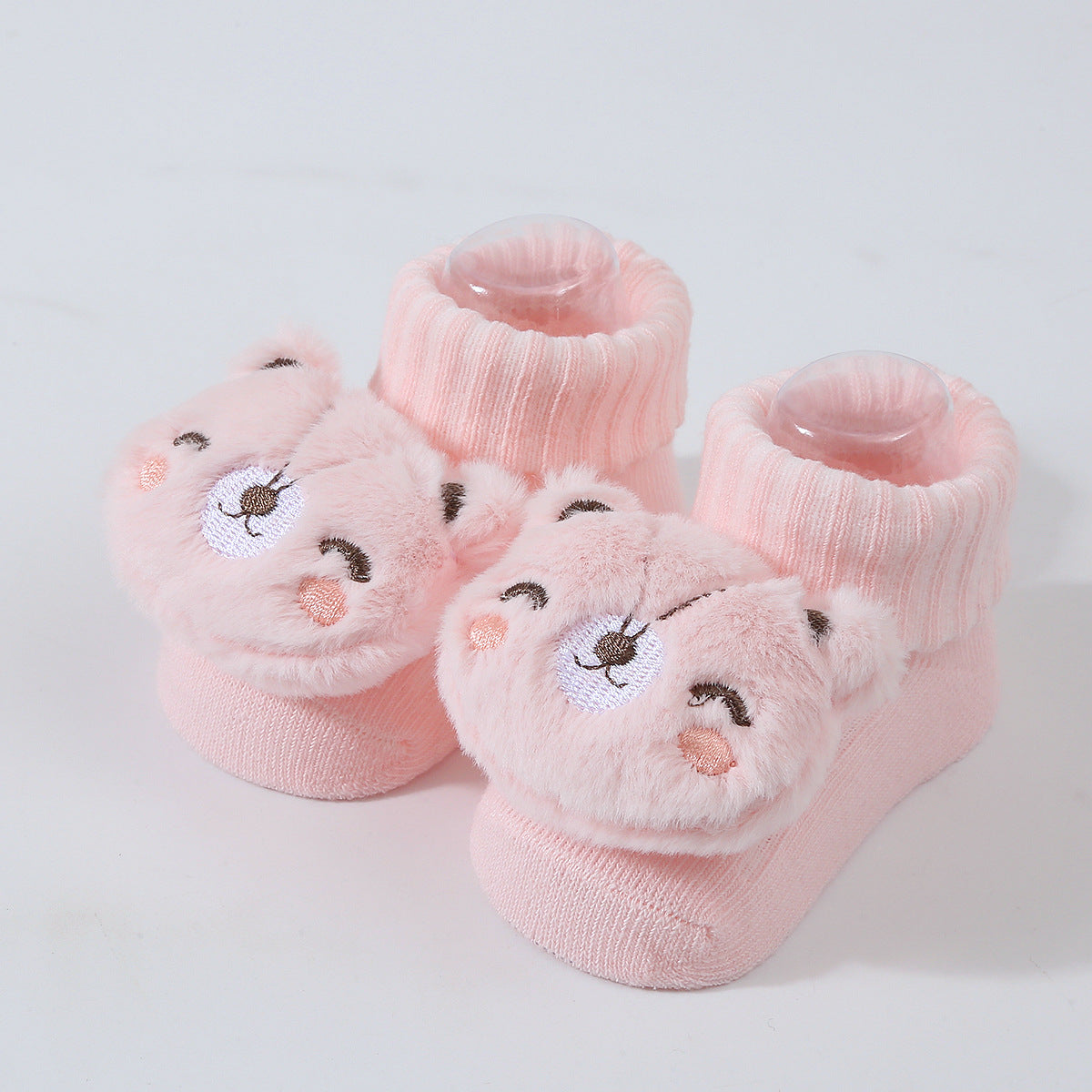 Cartoon Doll Knitted Newborn Socks for Prewalkers