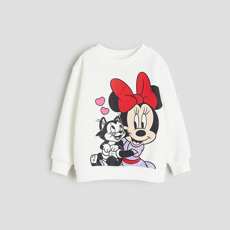 Casual Minnie Printed Sweatshirt for Girls