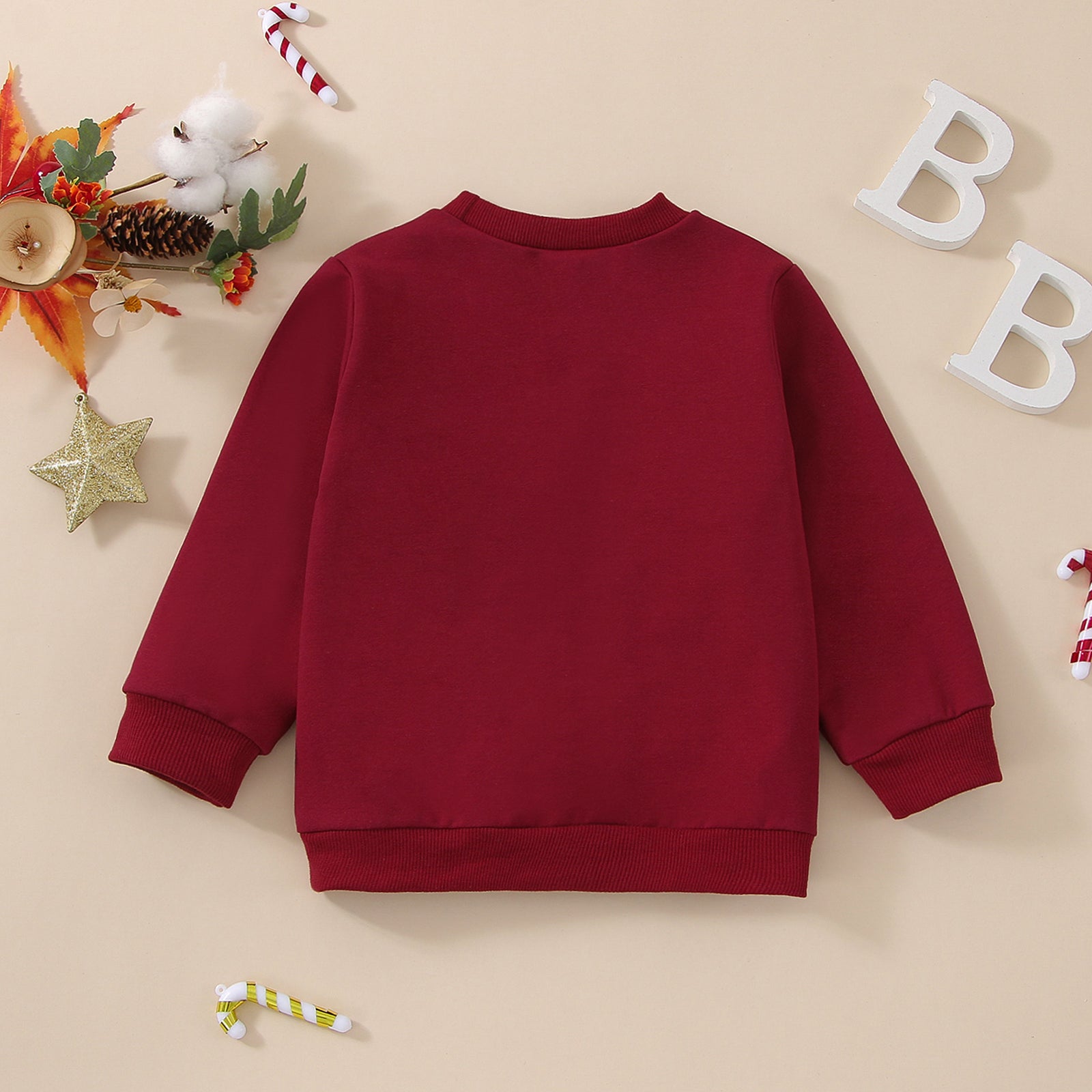 Infant Red "Sorry Santa" Letter Sweatshirt