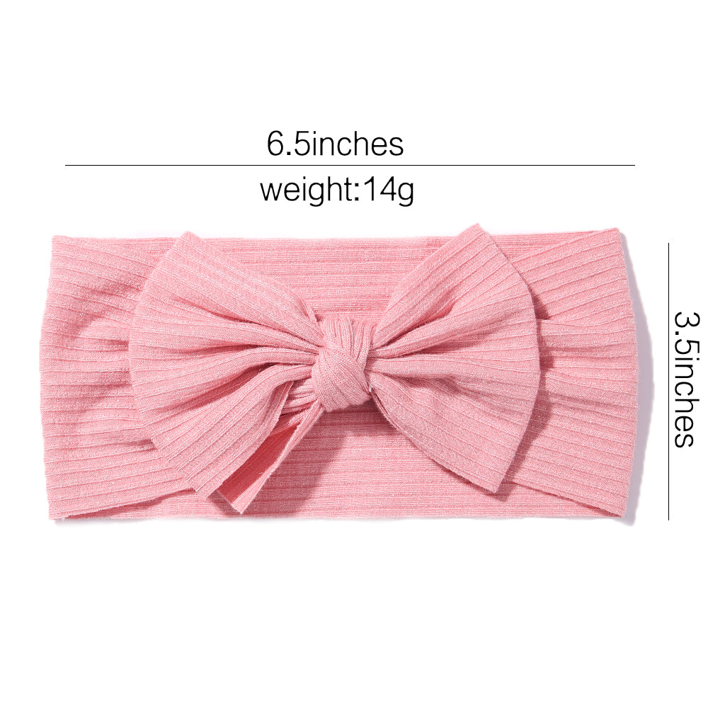 3-Pcs Baby Girl Knotted Bow Headband Set