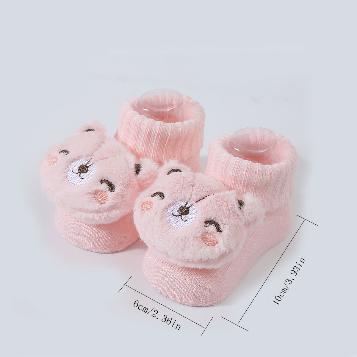 Cartoon Doll Knitted Newborn Socks for Prewalkers