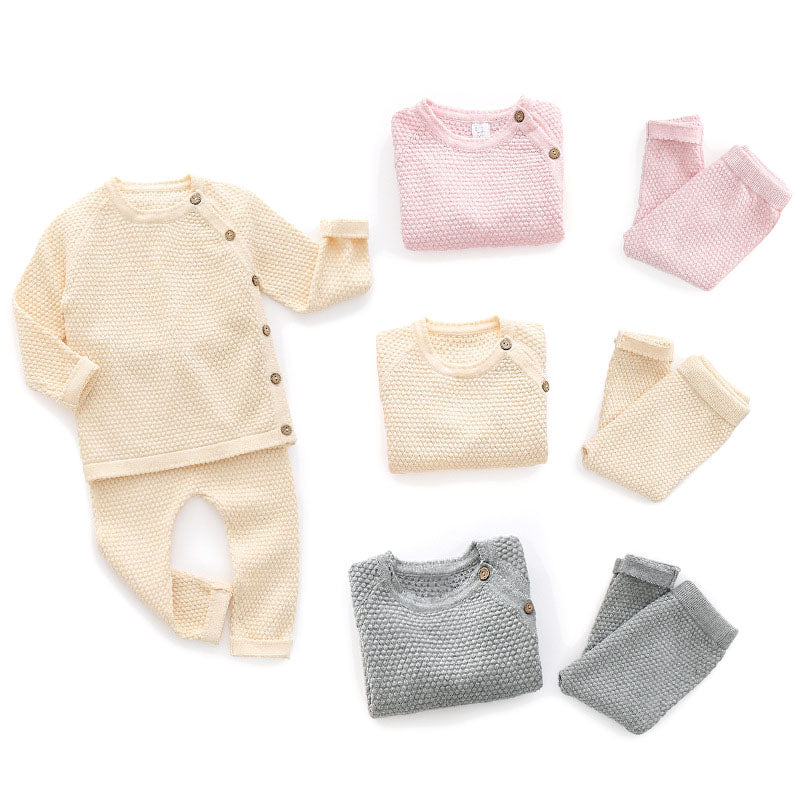 Cotton Knitted Baby Co-ord Set