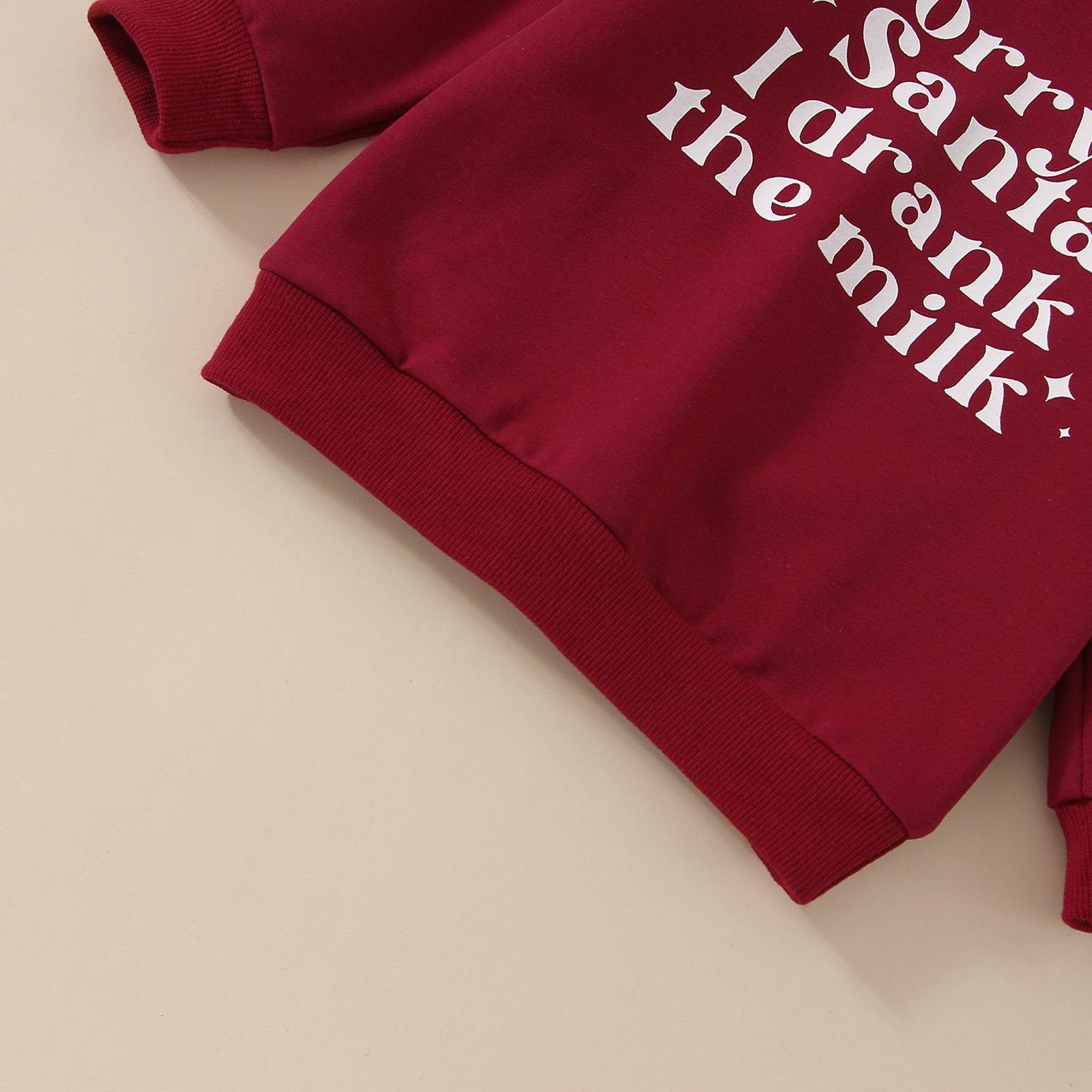 Infant Red "Sorry Santa" Letter Sweatshirt