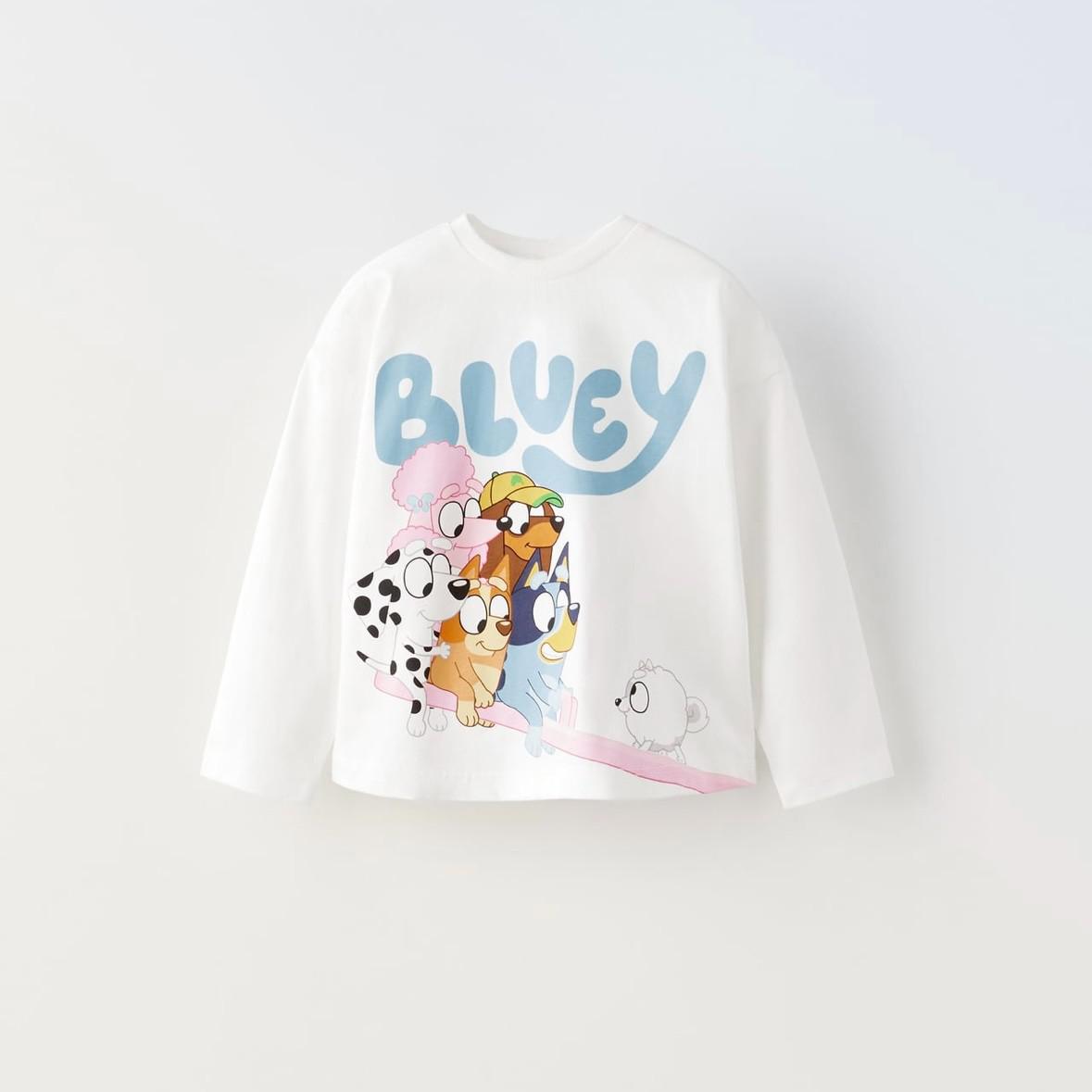 Cute Cartoon Print Crewneck T-Shirt for Kids