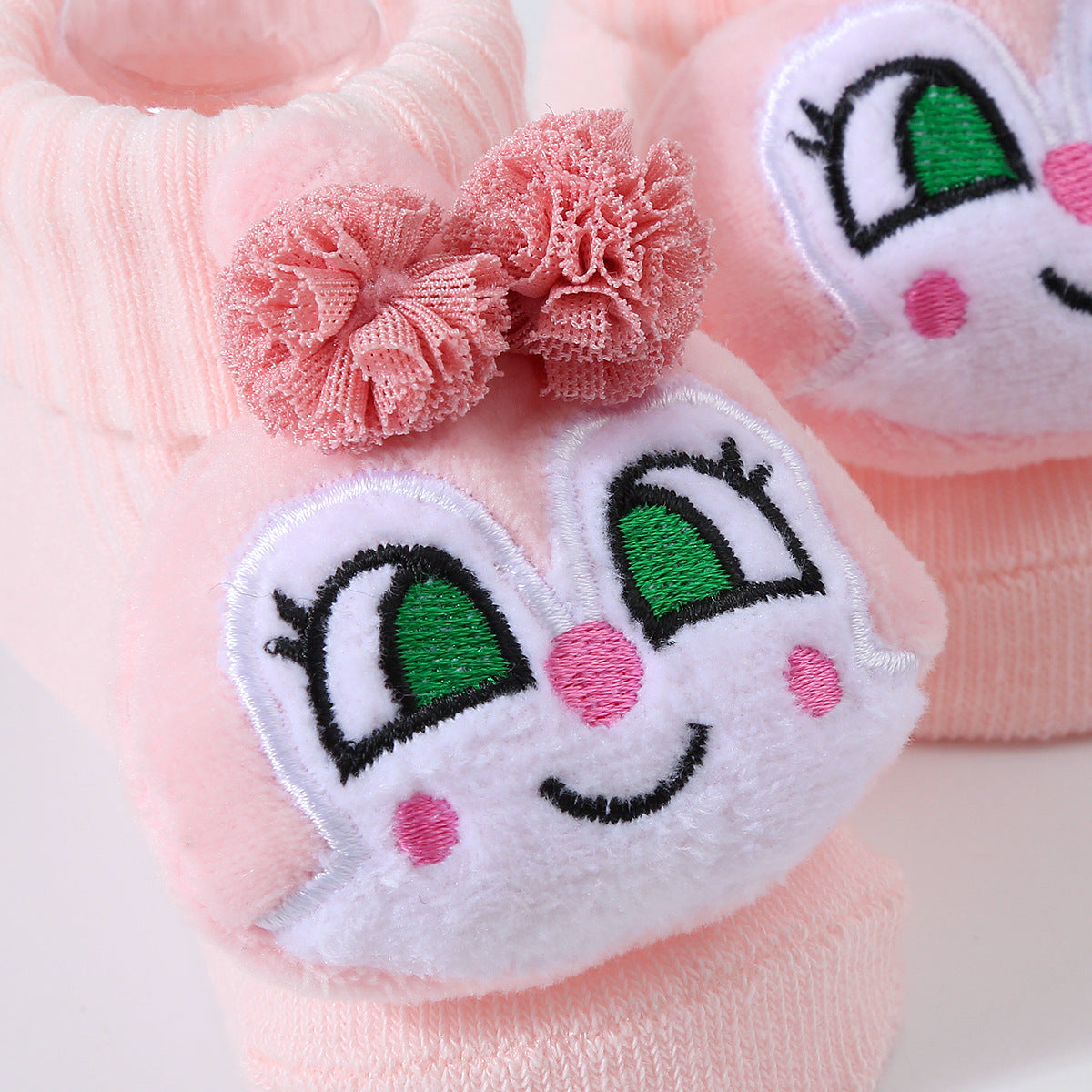 Cartoon Doll Knitted Newborn Socks for Prewalkers