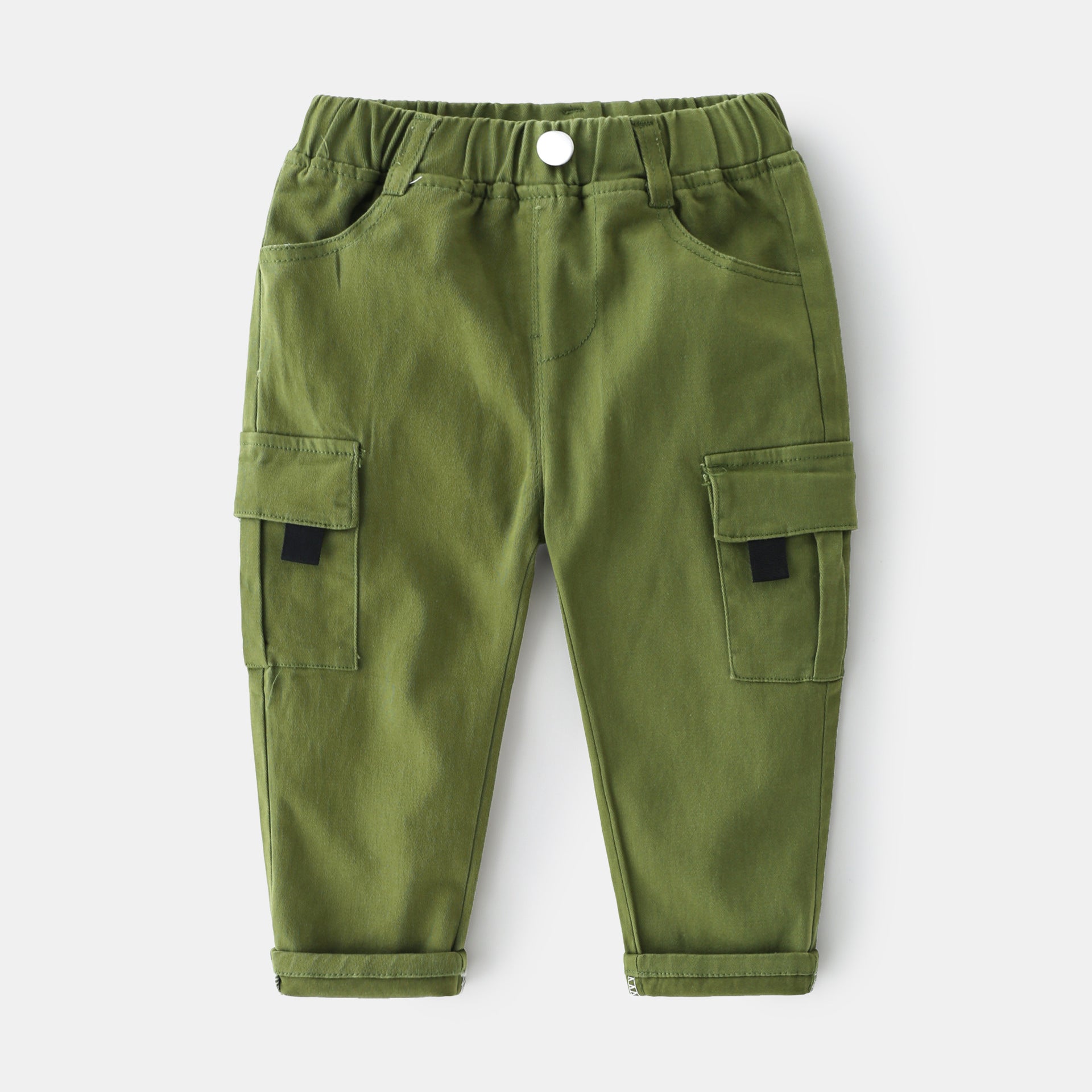 Loose Fit Cargo Pants for Boys with Multi-Pockets