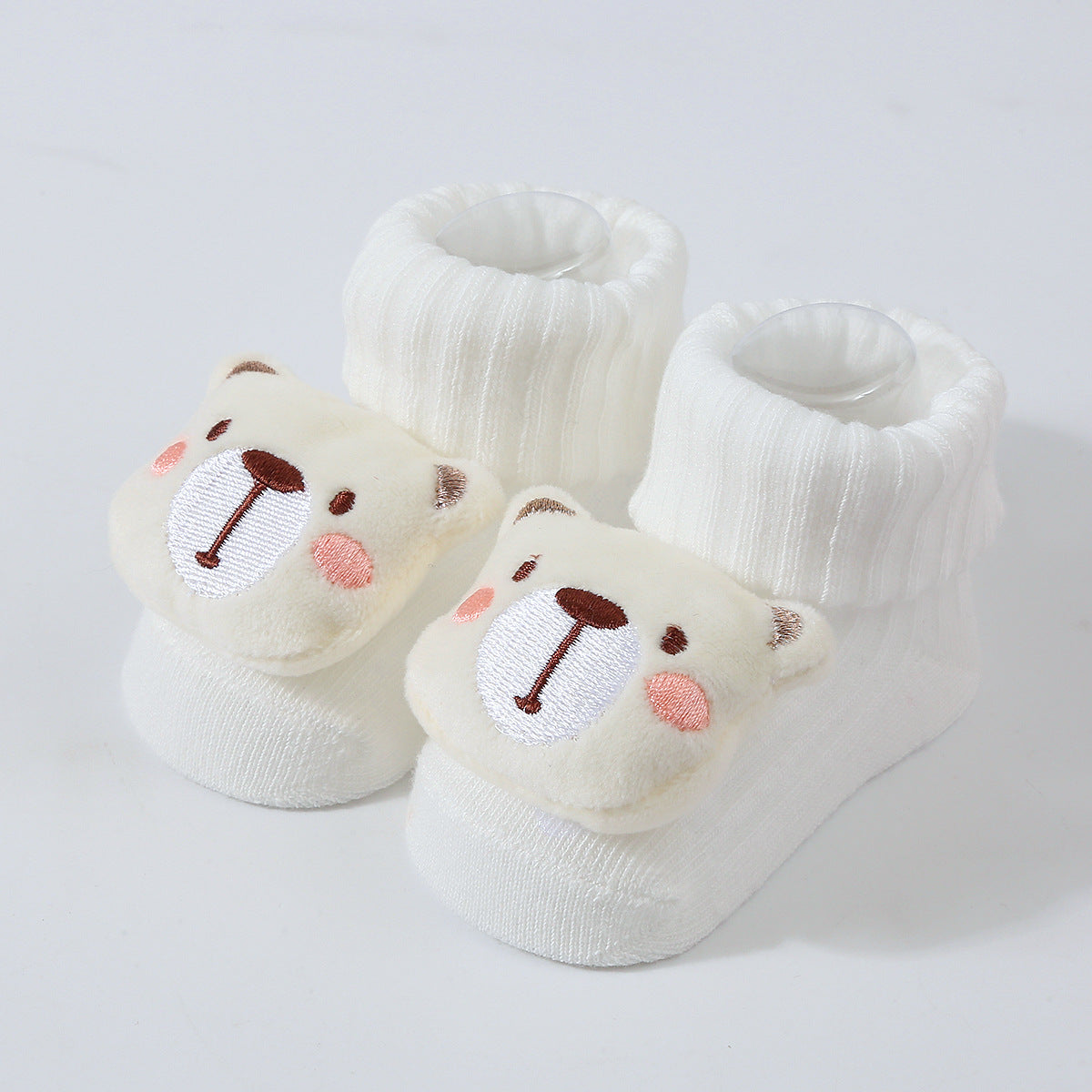 Cartoon Doll Knitted Newborn Socks for Prewalkers