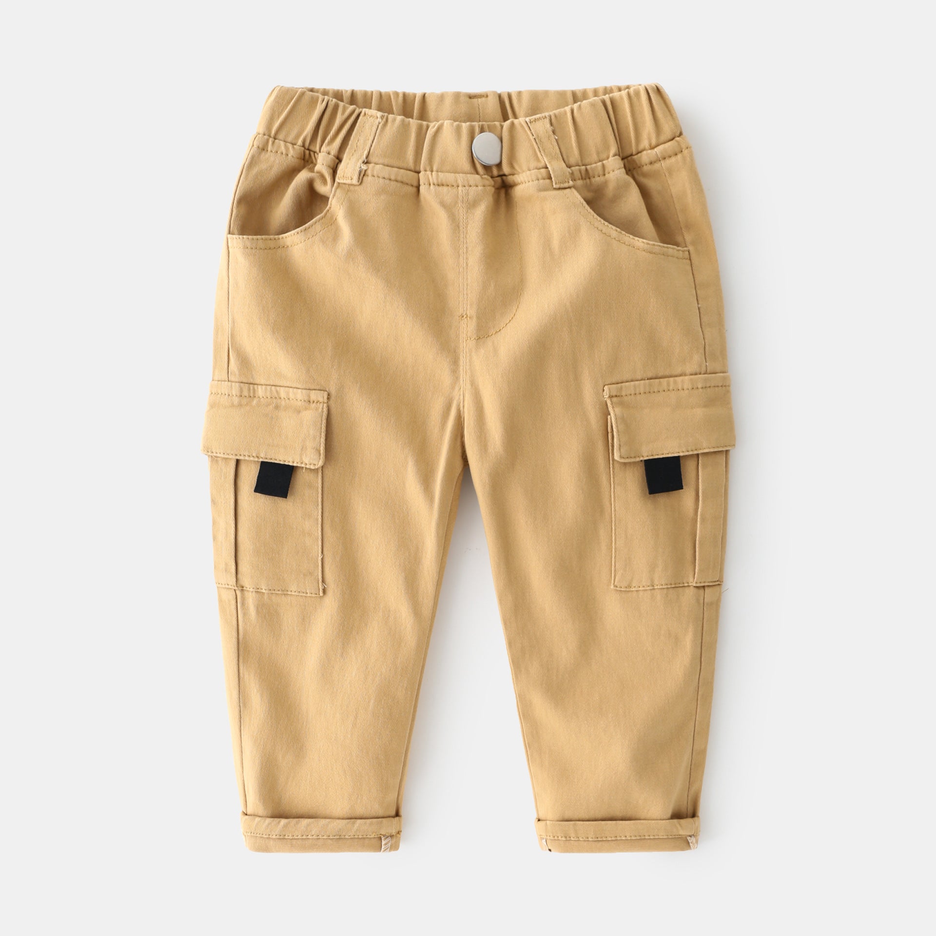 Loose Fit Cargo Pants for Boys with Multi-Pockets