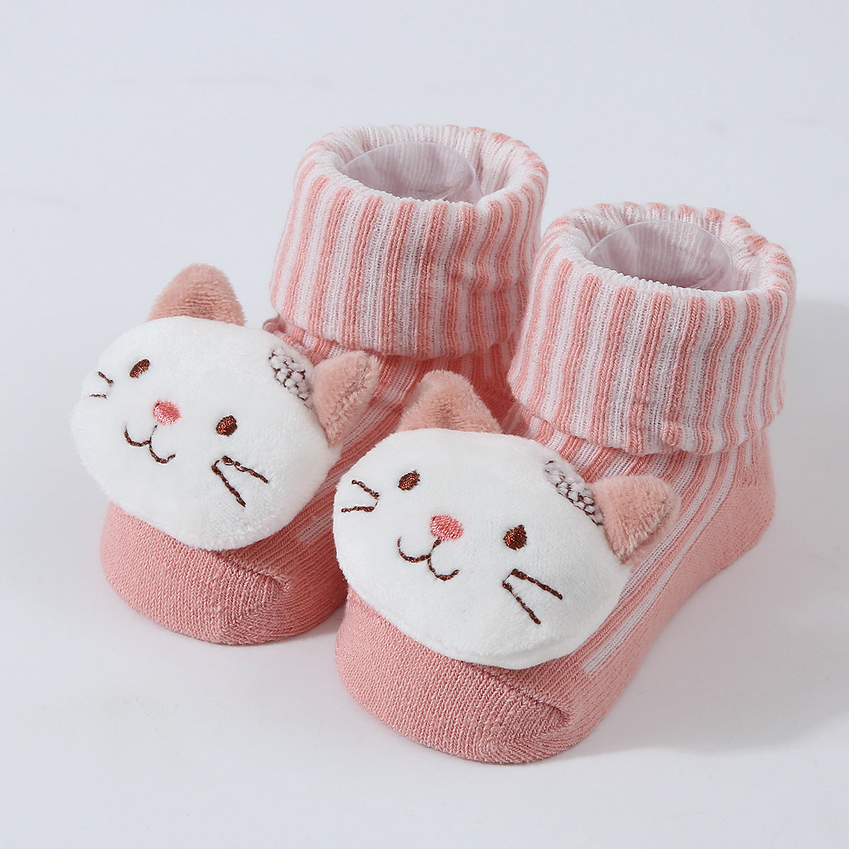 Cartoon Doll Knitted Newborn Socks for Prewalkers