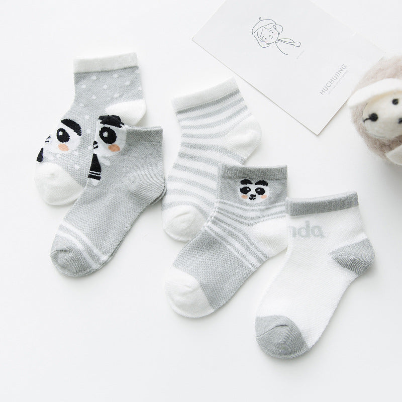 5 Pairs Cotton Baby Socks for Infants & Toddlers