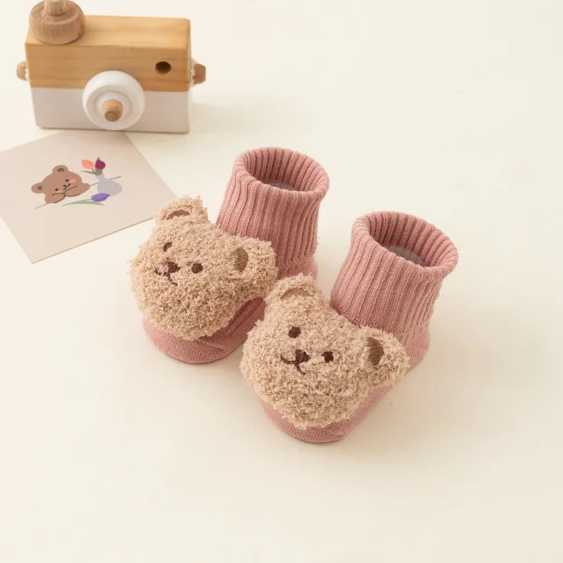 Bear Baby Anti-Slip Cotton Socks for Winter