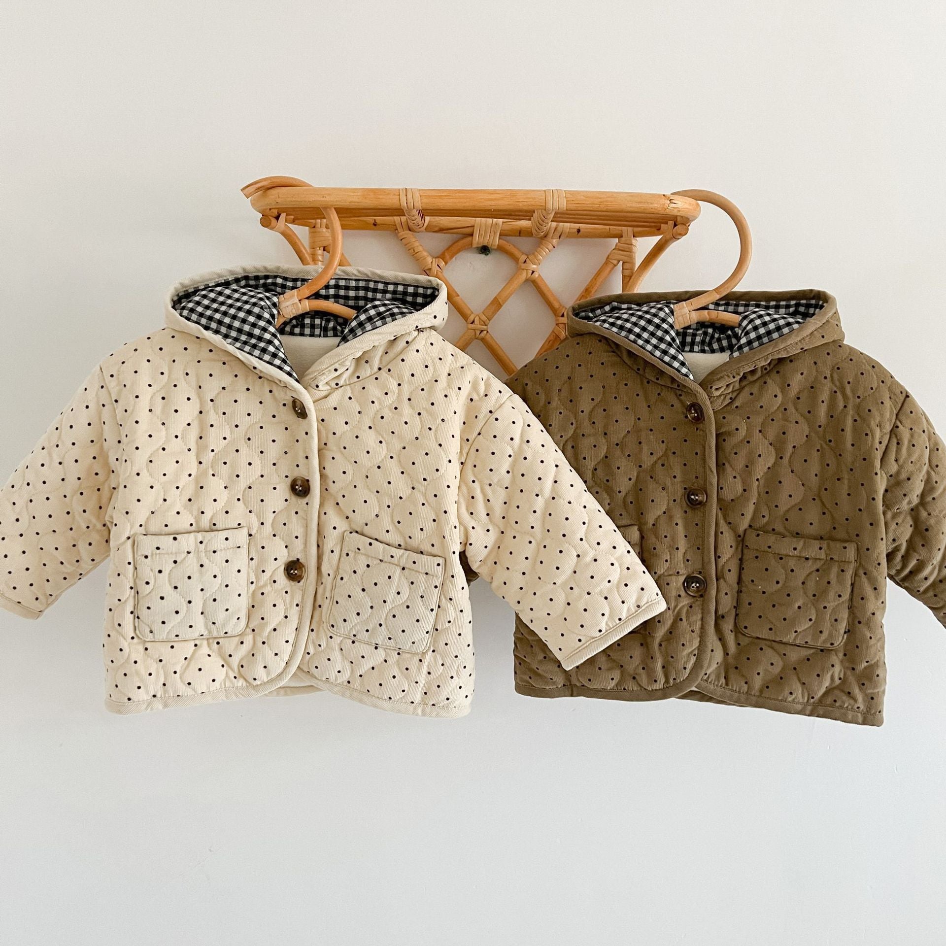 Baby Corduroy Hooded Coat