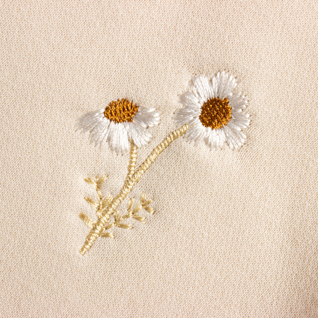 Fleece Embroidered Daisy Co-ord Sets