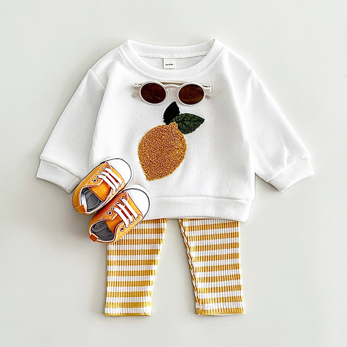 Autumn Plush Fruit Pattern Co-ord Set for Kids