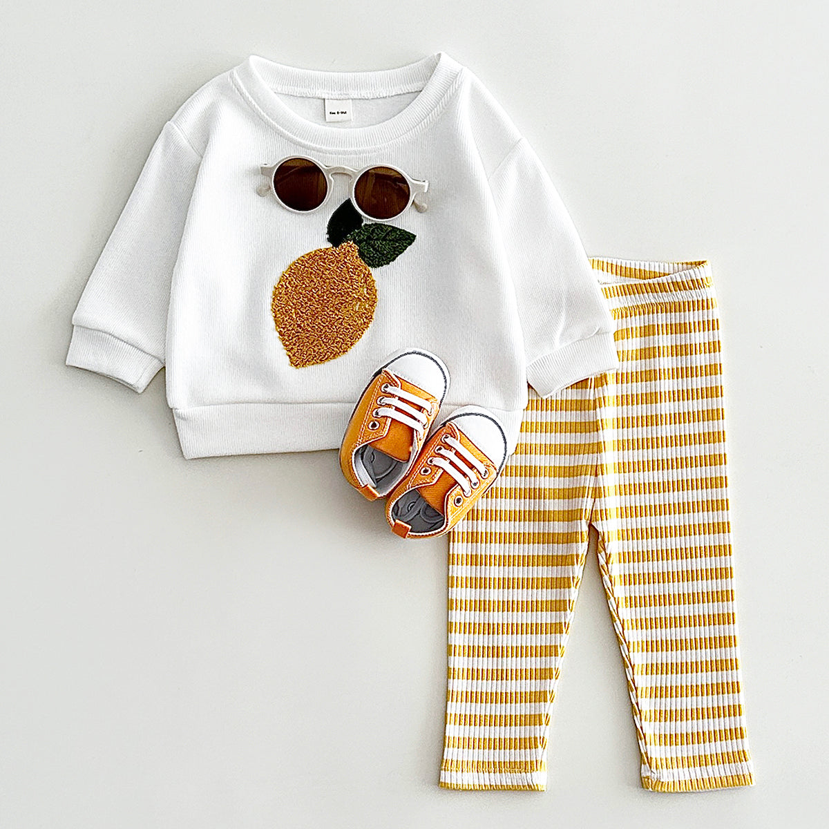 Autumn Plush Fruit Pattern Co-ord Set for Kids