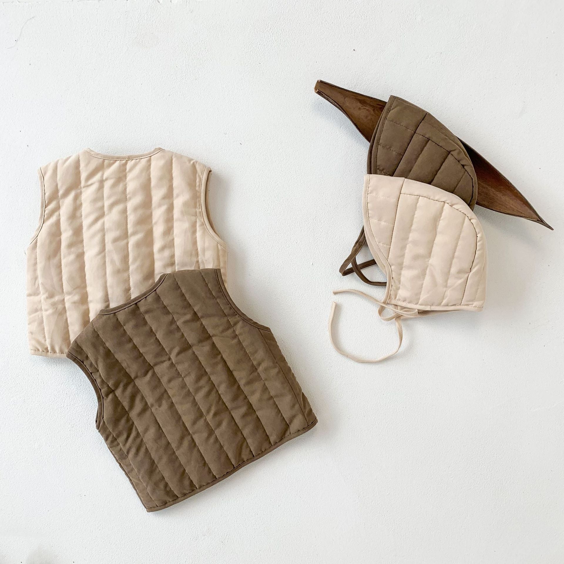 Baby 2-Piece Vest & Hat Set - Warm Winter Jacket