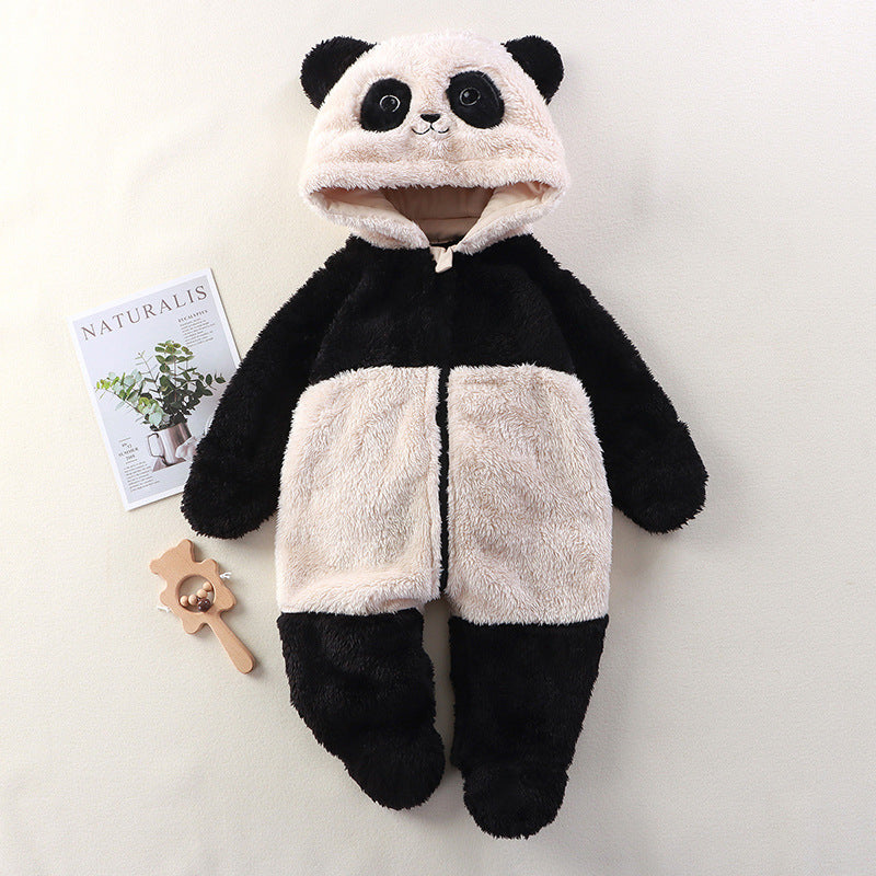 Bear Hooded Footed Jumpsuit