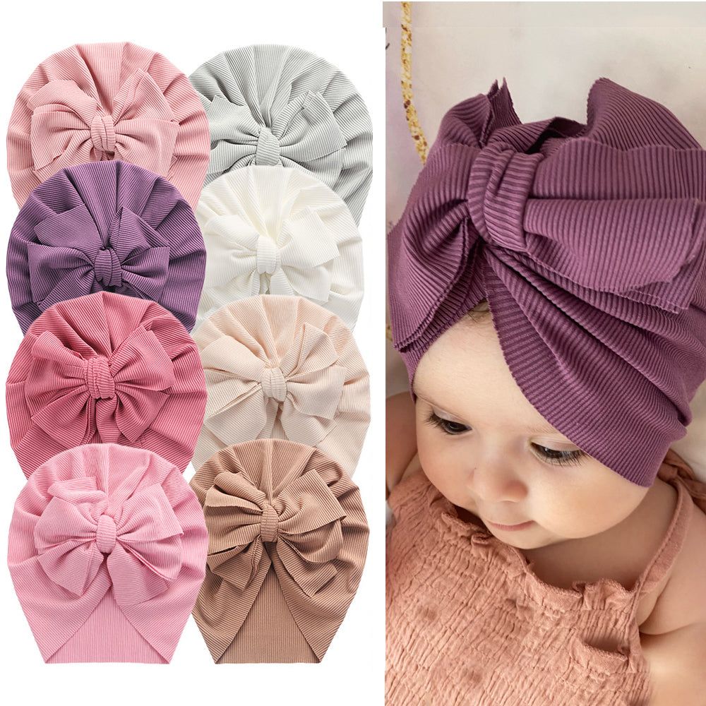 Bunny Knot Ribbed Baby Turban